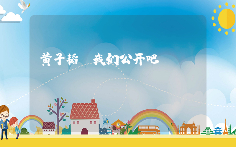黄子韬 我们公开吧插图